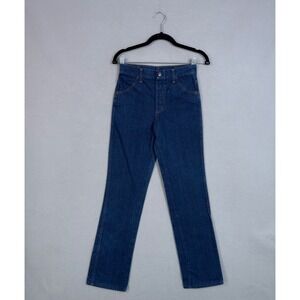 Maverick Jeans Women 27x32 Blue Denim Straight Leg Vintage Western Cowboy
